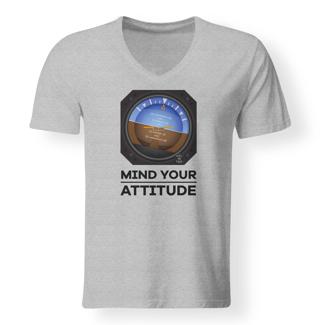 Mind Your Attitude Designed V-Neck T-Shirts