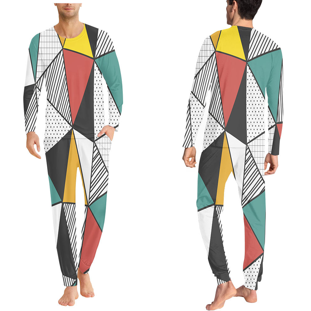 Mixed Triangles Designed Pijamas