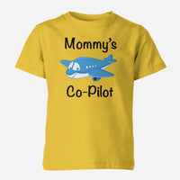 Thumbnail for Mommy's Co-Pilot (Jet Airplane) Designed Children T-Shirts