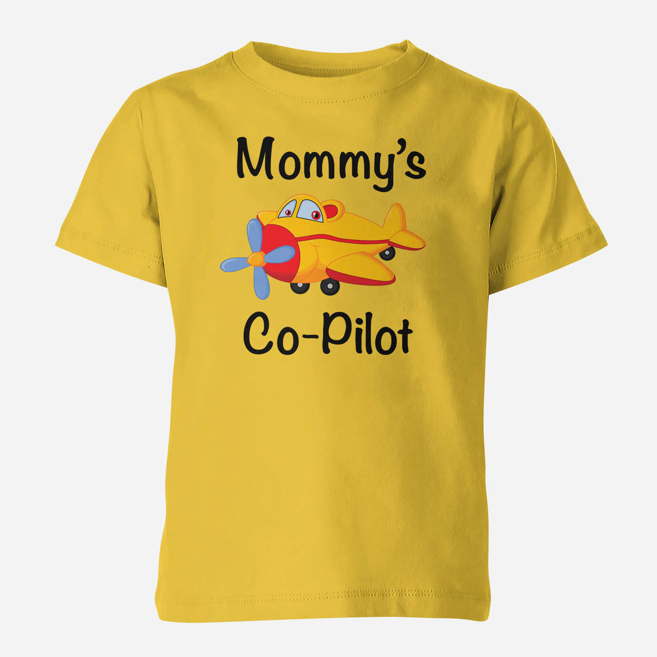 Mommy's Co-Pilot (Propeller1) Designed Children T-Shirts