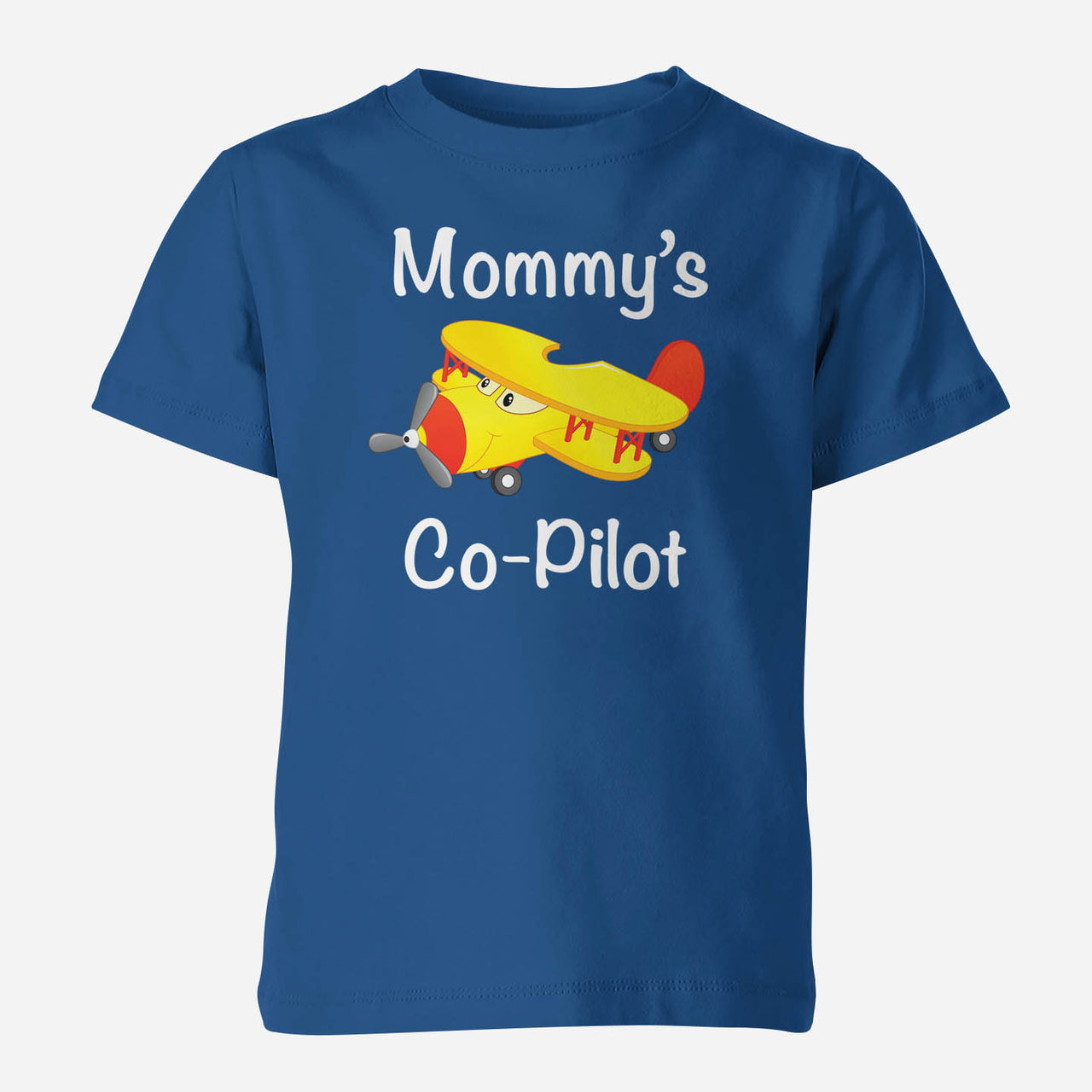 Mommy's Co-Pilot (Propeller2) Designed Children T-Shirts