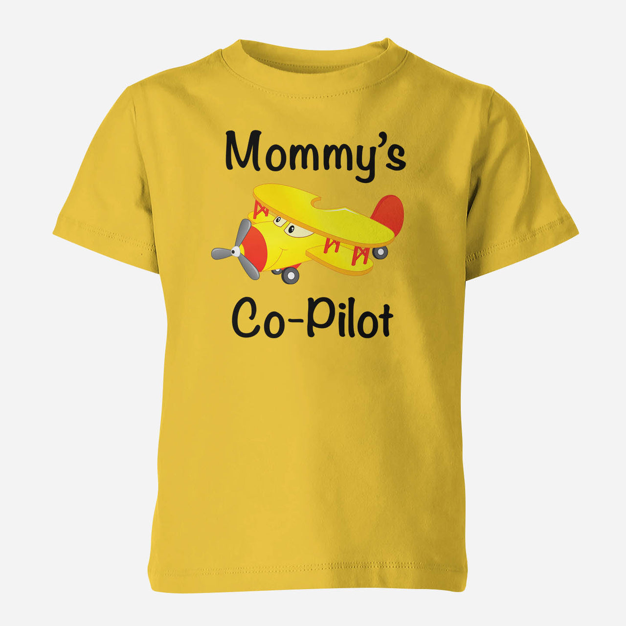 Mommy's Co-Pilot (Propeller2) Designed Children T-Shirts