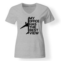 Thumbnail for My Office Has The Best View Designed V-Neck T-Shirts