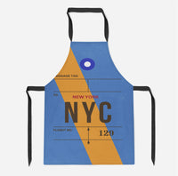 Thumbnail for NYC - New York Luggage Tag Designed Kitchen Aprons