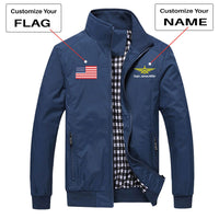 Thumbnail for Custom Flag & Name with Badge 3 Designed Stylish Jackets