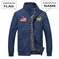 Thumbnail for Custom Flag & Name with Badge 4 Designed Stylish Jackets