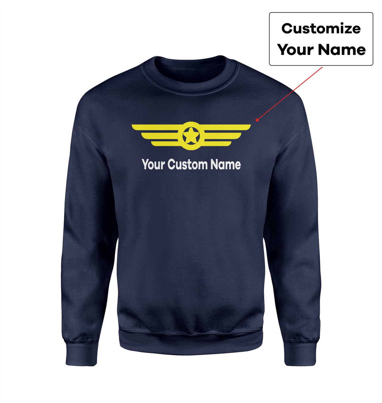 Custom Name & Big Badge (6) Designed 3D Sweatshirts