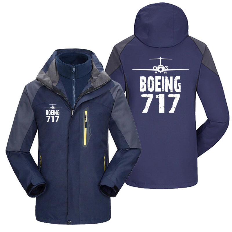 Boeing 717 & Plane Designed Thick Skiing Jackets