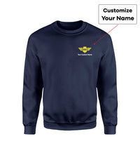 Thumbnail for Custom Name with Badge 5 Designed Sweatshirts