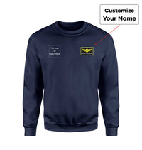 Thumbnail for Side Your Custom Logos & Name (Special Badge) Designed Sweatshirts