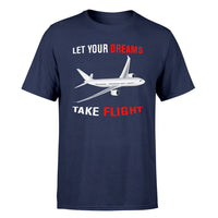 Thumbnail for Let Your Dreams Take Flight Designed T-Shirts