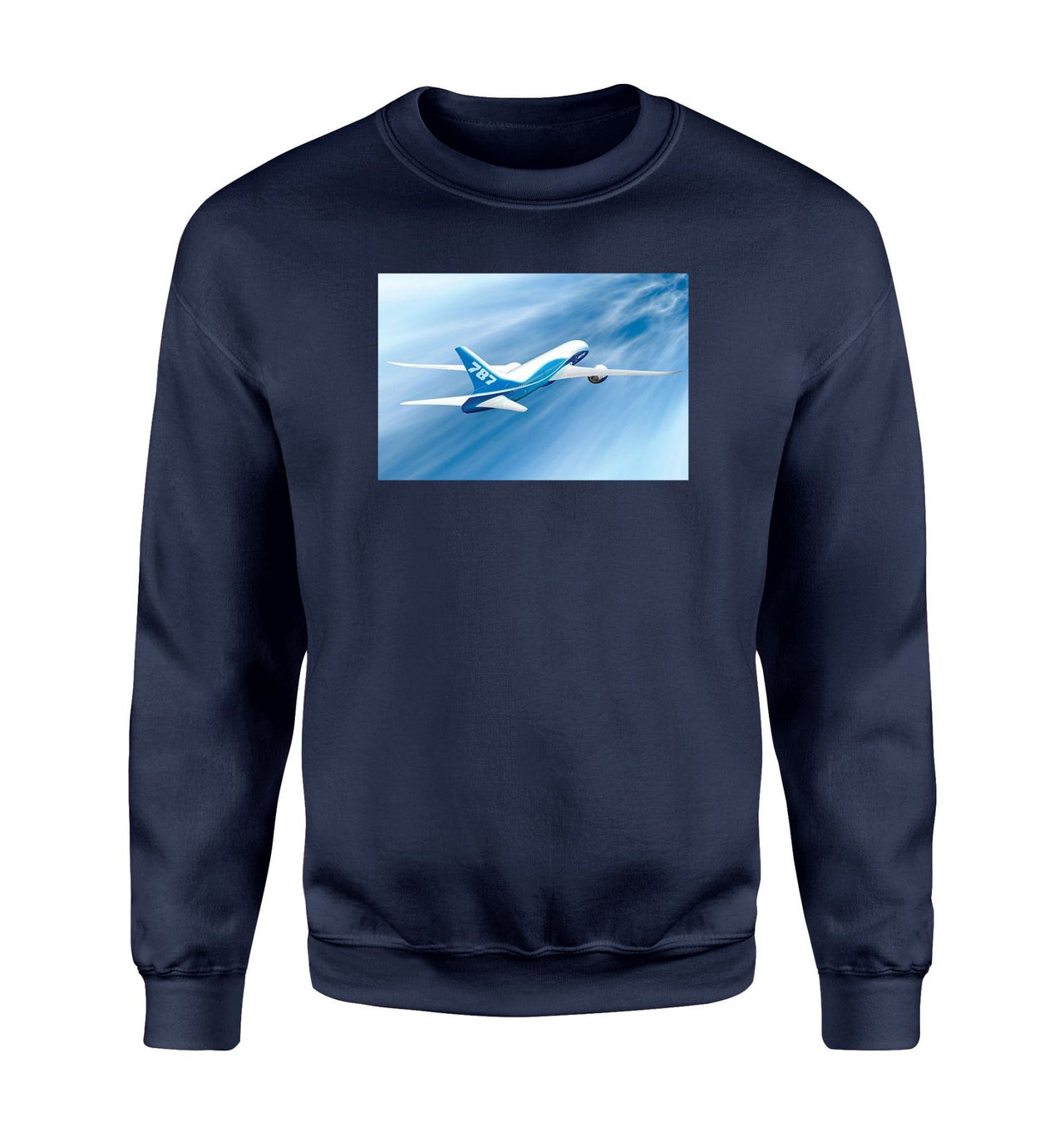 Beautiful Painting of Boeing 787 Dreamliner Designed Sweatshirts