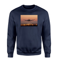Thumbnail for Landing Boeing 747 During Sunset Designed Sweatshirts
