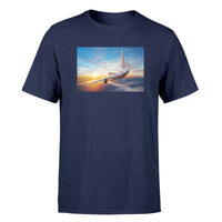 Thumbnail for Airliner Jet Cruising over Clouds Designed T-Shirts