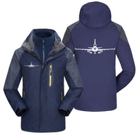 Thumbnail for McDonnell Douglas MD-11 Silhouette Plane Designed Thick Skiing Jackets