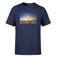 Thumbnail for Super Aircraft over City at Sunset Designed T-Shirts
