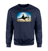 Thumbnail for Turning Right Fighting Falcon F16 Designed Sweatshirts