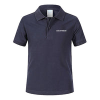 Thumbnail for Gulfstream & Text Designed Children Polo T-Shirts