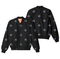 Thumbnail for Nice Airplanes (Black) Designed 3D Pilot Bomber Jackets