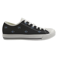 Thumbnail for Nice Airplanes (Gray) Designed Canvas Shoes (Men)