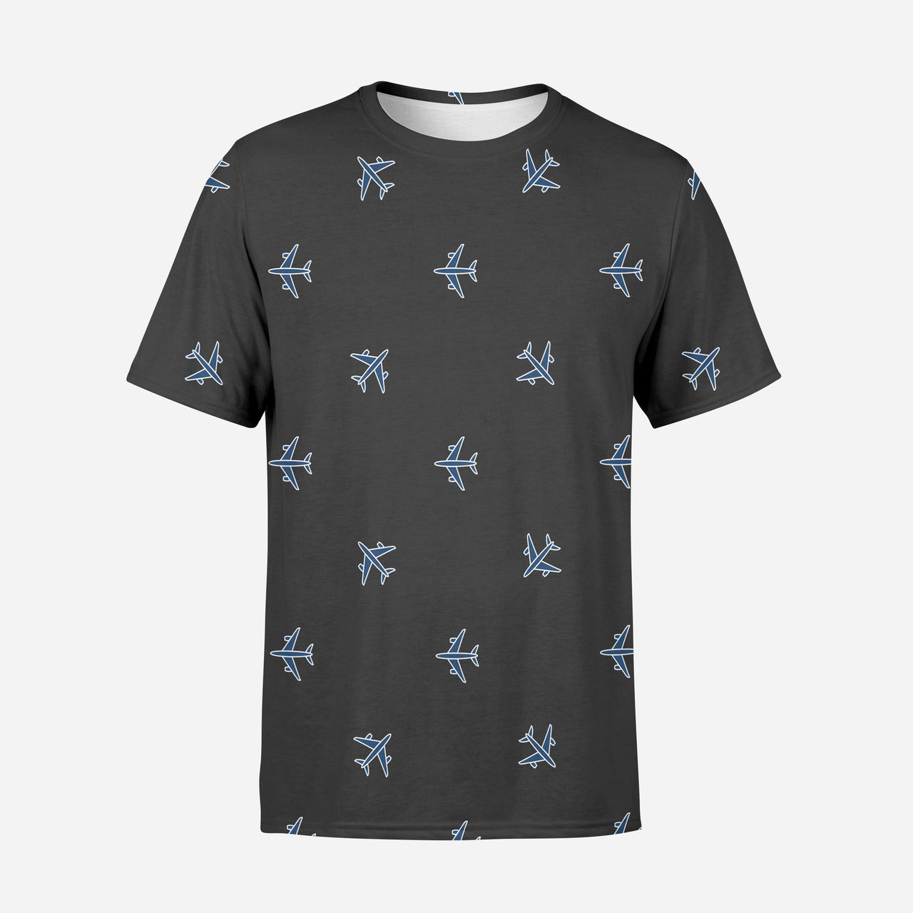 Nice Airplanes (Gray) Designed 3D T-Shirts