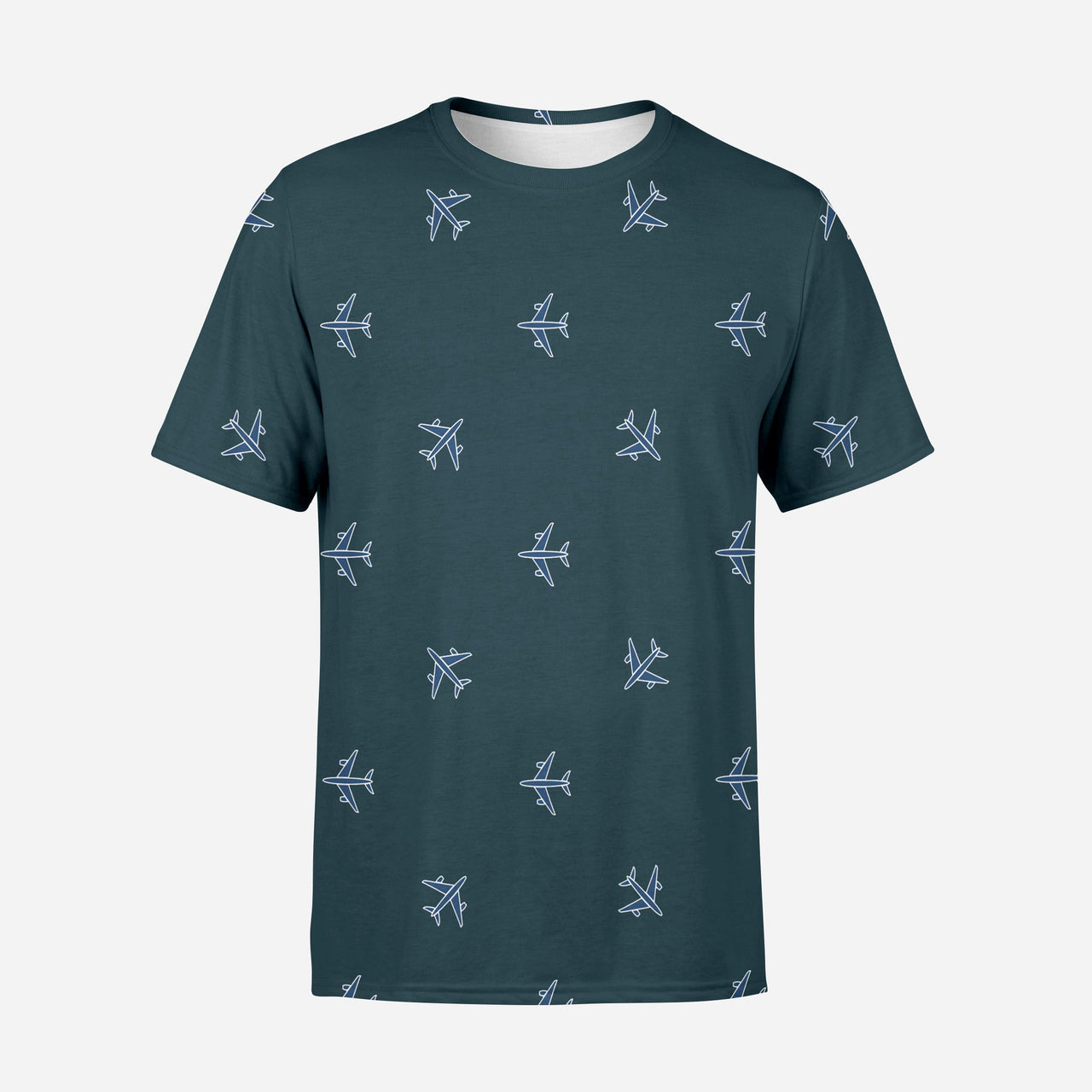 Nice Airplanes (Green) Designed 3D T-Shirts
