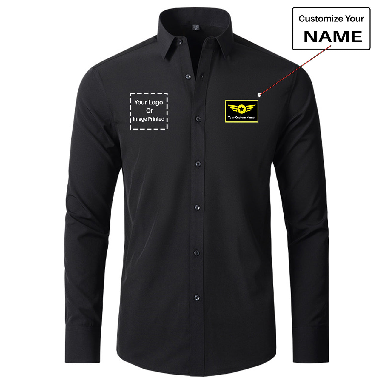 Custom Name & LOGO Designed Long Sleeve Shirts