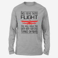 Thumbnail for Once You've Tasted Flight Designed Long-Sleeve T-Shirts