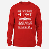 Thumbnail for Once You've Tasted Flight Designed Long-Sleeve T-Shirts
