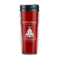 Thumbnail for One Mile of Runway Will Take you Anywhere Designed Travel Mugs
