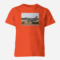 Thumbnail for Fighting Falcon F16 From Side Designed Children T-Shirts