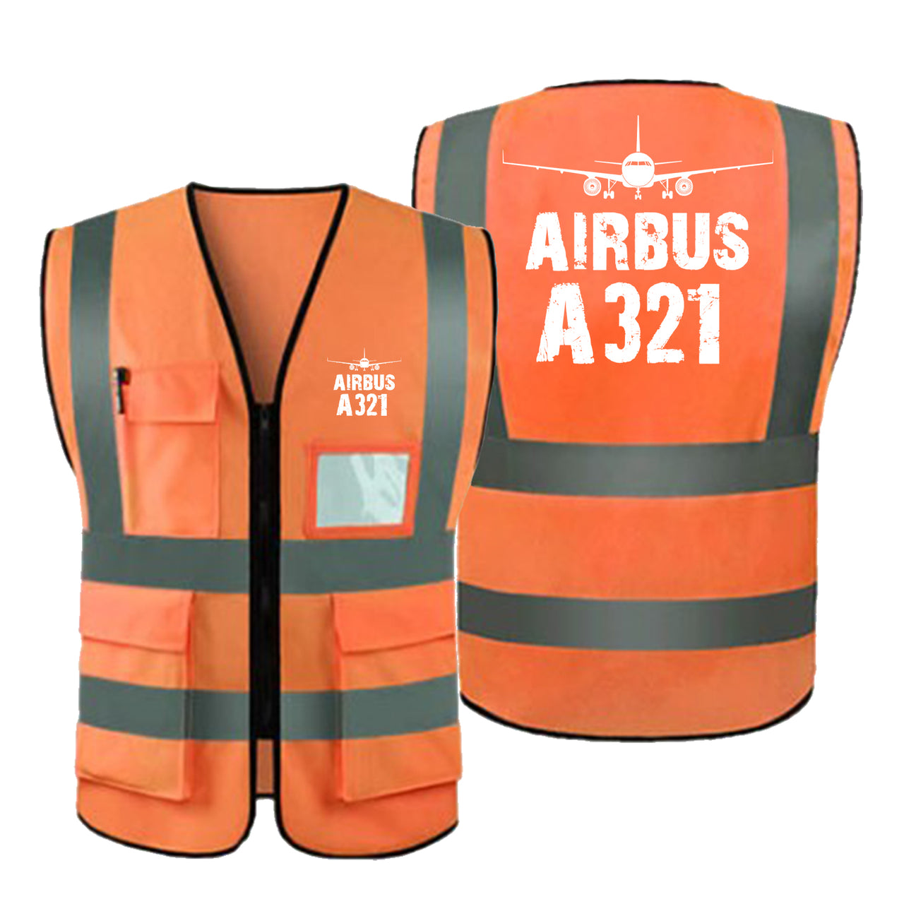 Airbus A321 & Plane Designed Reflective Vests