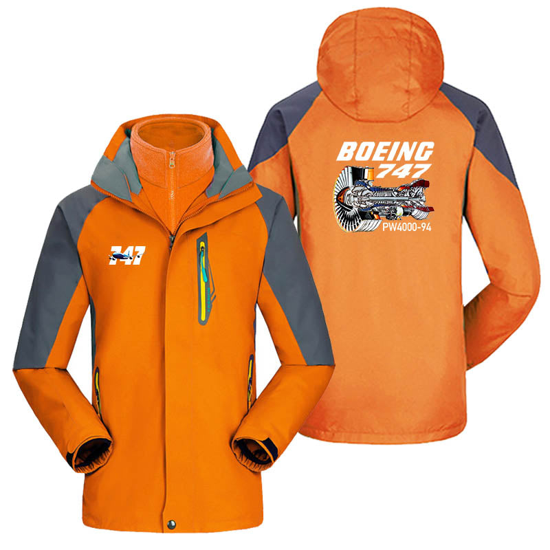Boeing 747 & PW4000-94 Engine Designed Thick Skiing Jackets