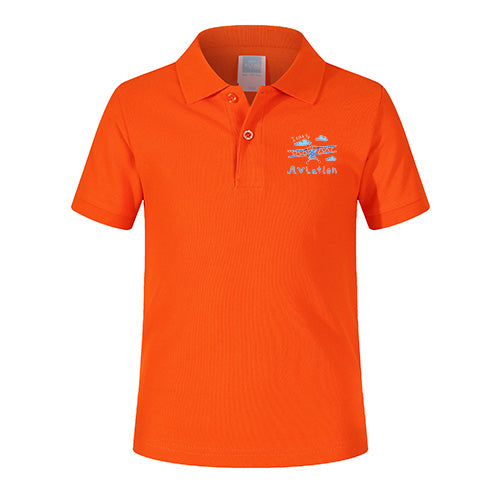 I Can Fly & Aviation Designed Children Polo T-Shirts