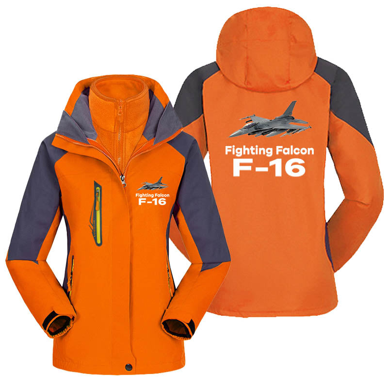 The Fighting Falcon F16 Designed Thick "WOMEN" Skiing Jackets