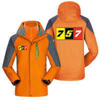 Thumbnail for Flat Colourful 757 Designed Thick Skiing Jackets