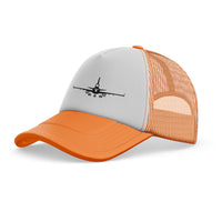 Thumbnail for McDonnell Douglas MD-11 Silhouette Plane Designed Trucker Caps & Hats