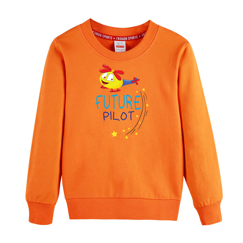 Future Pilot (Helicopter) Designed "CHILDREN" Sweatshirts