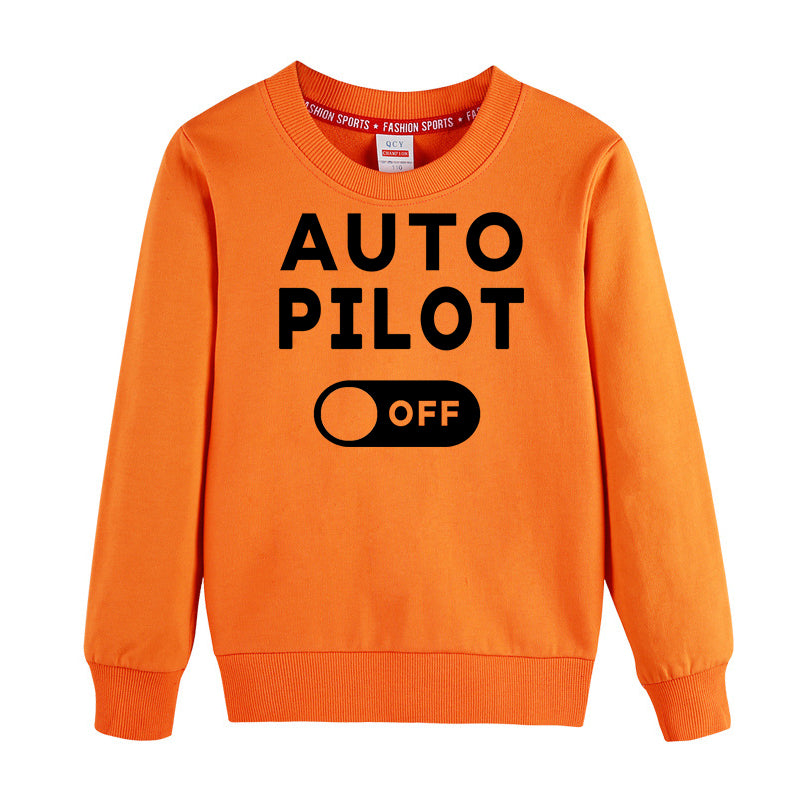 Auto Pilot Off Designed "CHILDREN" Sweatshirts