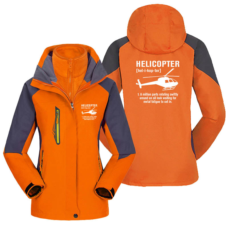 Helicopter [Noun] Designed Thick "WOMEN" Skiing Jackets