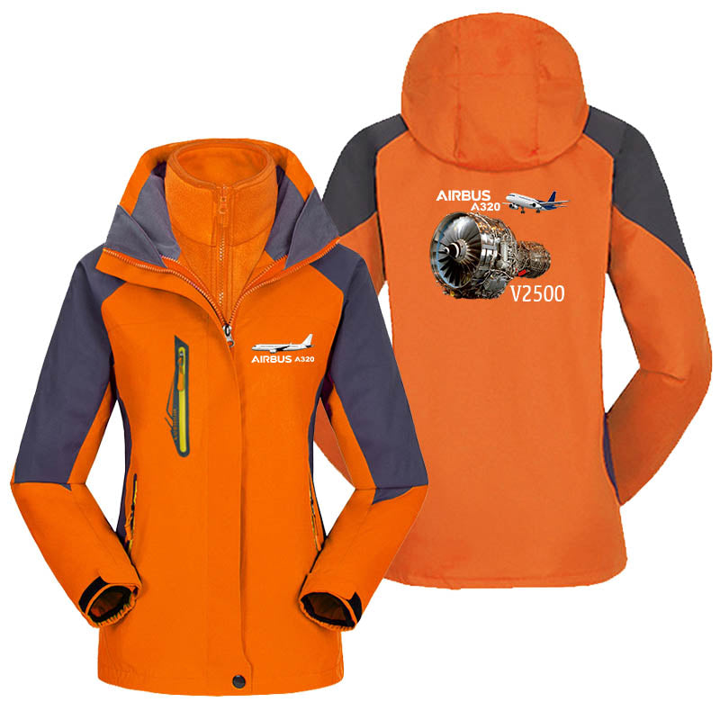 Airbus A320 & V2500 Engine Designed Thick "WOMEN" Skiing Jackets