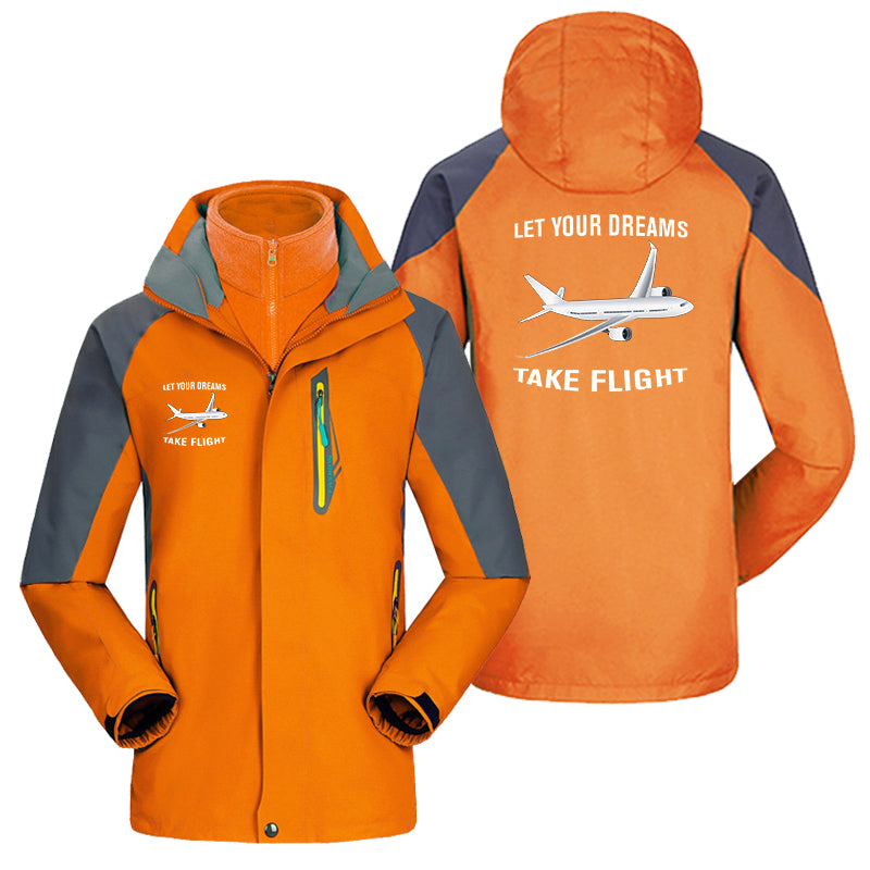 Let Your Dreams Take Flight Designed Thick Skiing Jackets