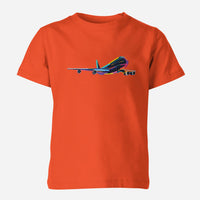 Thumbnail for Multicolor Airplane Designed Children T-Shirts