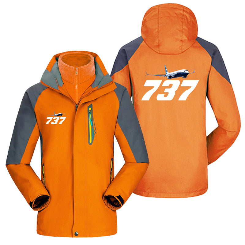 Super Boeing 737-800 Designed Thick Skiing Jackets