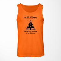 Thumbnail for One Mile of Runway Will Take you Anywhere Designed Tank Tops