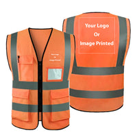 Thumbnail for Double Side Your Custom Logos Designed Reflective Vests