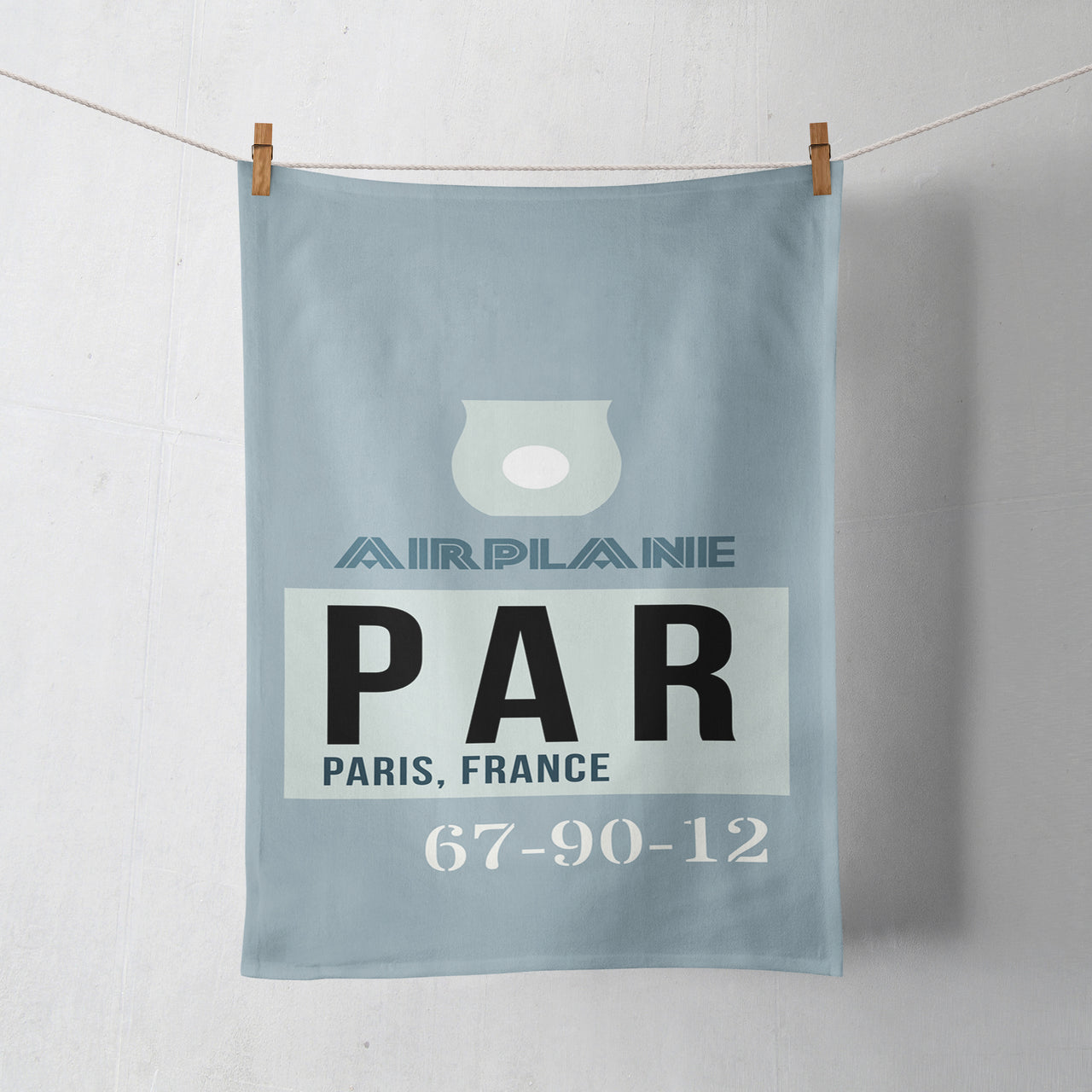 PAR - Paris France Luggage Tag Designed Towels