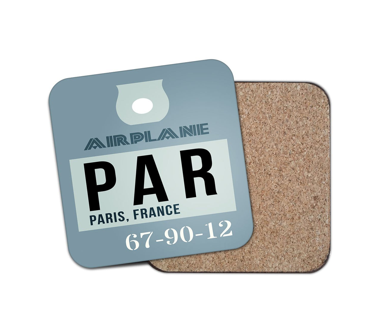 PAR - Paris France Luggage Tag Designed Coasters