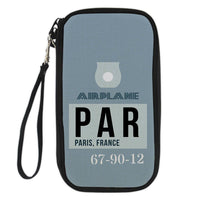 Thumbnail for PAR - Paris France Luggage Tag Designed Travel Cases & Wallets