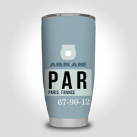 Thumbnail for PAR - Paris France Luggage Tag Designed Tumbler Travel Mugs